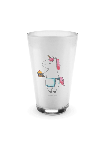 Mr. & Mrs. Panda Glas Einhorn Muffin ohne Spruch in Transparent