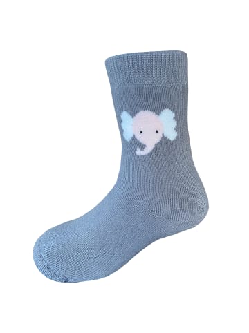 Yalion 3er-Set: Weiche Socken Vollplüsch Elefant in Grau 