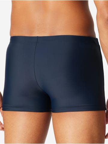 Schiesser Boxer-Badehose Ocean Swim in Schwarz