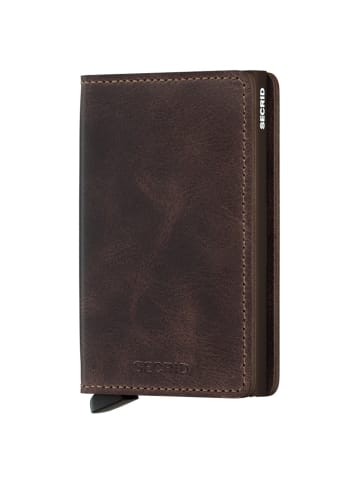 Secrid Vintage Slimwallet - Geldbörse RFID 6.8 cm in chocolate