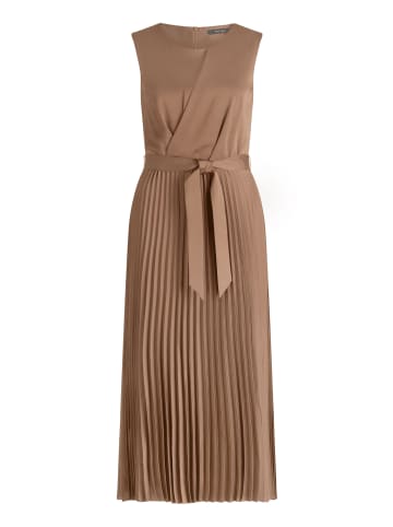 Vera Mont Cocktailkleid mit Plissee in Brown Diamond