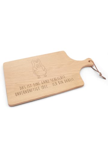 Mr. & Mrs. Panda Holzbrett Pinguin Lolli mit Spruch in Transparent