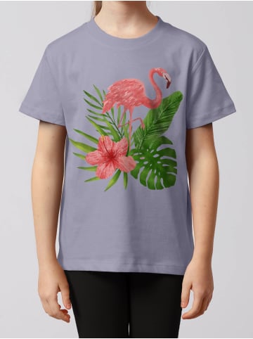 wat? Apparel T-Shirt Flamingo in Lavender