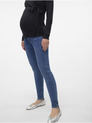 Vero Moda Umstandsjeans mit Skinny Fit in Medium Blue Denim