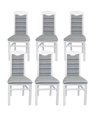 möbel-direkt 4-Fuß-Stuhl (6Stück) Laurenz in blau