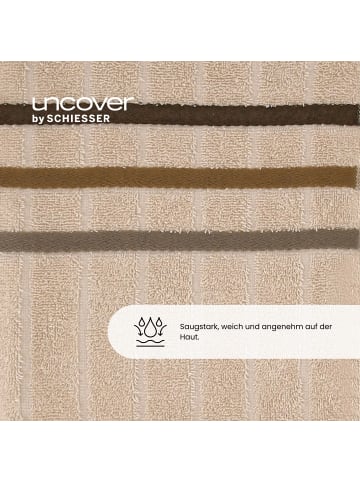 UNCOVER BY SCHIESSER Handtuchset Ohio im 4er Set in Sand
