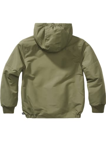 Brandit Kinder Funktionsjacke "Kids Frontzip Windbreaker" in Grün