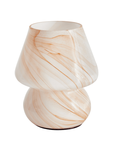 Beliani Tischleuchten LOBO in Beige - (W) 14 x (H) 18 x (L) 14 cm