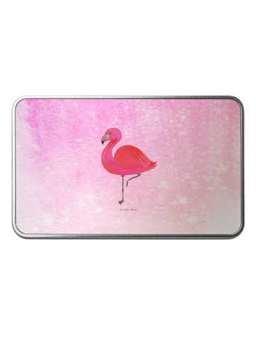 Mr. & Mrs. Panda Dose Flamingo Classic ohne Spruch in Aquarell Pink