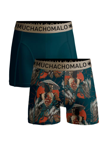 Muchachomalo 2er-Set: Boxershorts in Multicolor/Green