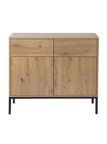CALICOSY Sideboard LENNY in Eiche - (W) 90 x (H) 80 x (L) 40 cm