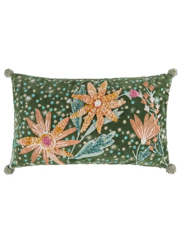Butlers Butlers Kissen BOHEMIAN Blumenwiese in Grün