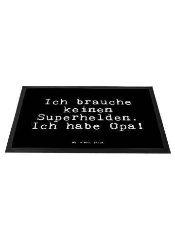 Mr. & Mrs. Panda Schmutzfänger Ich brauche keinen Superhelden...... in Schwarz