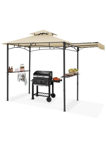 tectake Grillpavillon, inklusive 8 Heringen und 6 Haken, 316 x 150 x 250 cm