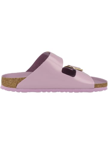 Birkenstock Sandale Arizona Big Buckle Naturleder Lack schmal in lila