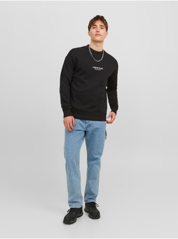 Jack & Jones Weiches Sweatshirt mit 3D Print Relaxed Fit JORVESTERBRO in Schwarz