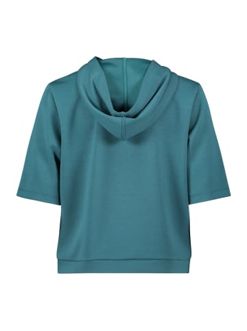 BETTY & CO Sweatshirt mit Kapuze in Deep Teal