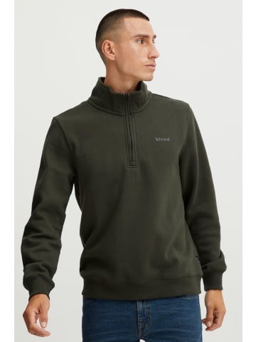 BLEND Troyer Halfzip sweatshirt 20714493  Schlichter Troyer in oliv