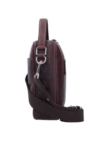 mano Don Pietro Handtasche Leder 25 cm dunkelbraun