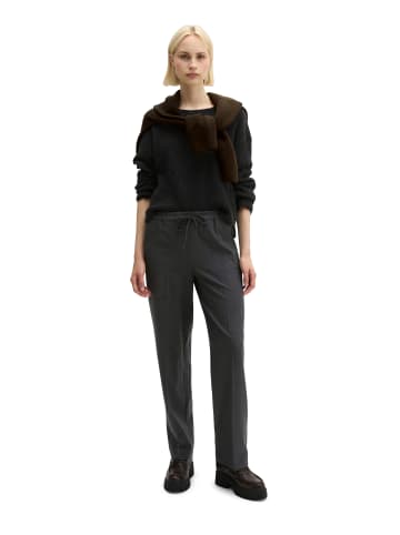 Marc O'Polo Pull-on-Glencheck-Hose relaxed in Dark Grey