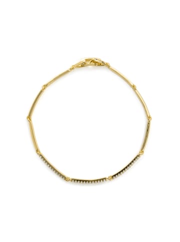 Luxenter bracelet in metal and zirconia alloy with an 18k yellow gold finish - Ranme