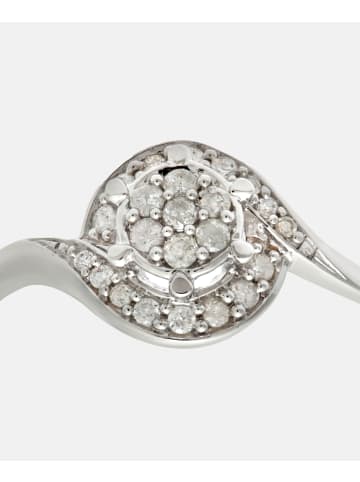 Diamant L'éternel Cluster-Ring aus 375 Weißgold mit Diamant