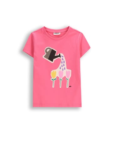 MOKIDA Baumwoll-T-Shirt mit kurzen Ärmeln in rosa