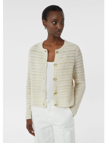 comma CI Strickjacke langarm in Weiß-creme