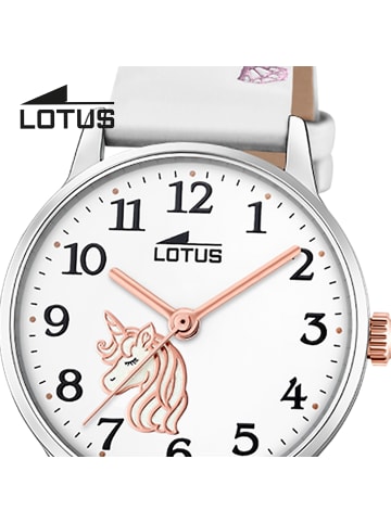 Lotus Chronograph-Armbanduhr Lotus Classic weiß klein (ca. 30mm)