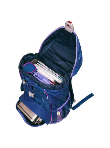 DerDieDas ErgoFlex Light - Schulranzen Set 5tlg. 800g (Peppermint Pony) in Deep Ocean