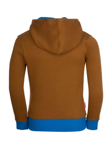 Trollkids Hoodie Pullover mit Kapuze "Troll" in Bronze/Azurblau/Marine