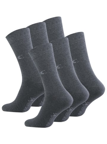 Clark Crown® Business Socks 6 Paar in anthrazit