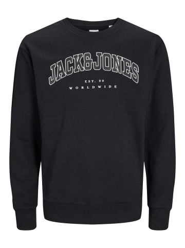 JACK & JONES Junior Sweatshirt JECALEB VARSITY SWEAT CREW in black
