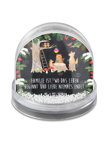 Mr. & Mrs. Panda Weihnachtskugel Waldtiere Picknick mit Spruch in Kreidetafel