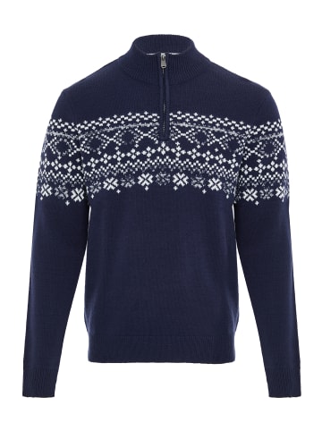Threadbare Pullover THB Xmas Jumper Colorado in Navy / Ecru Twist