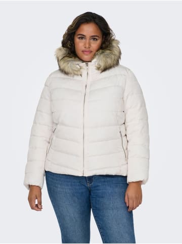 ONLY Carmakoma Stepp Winter Jacke Plus Size Übergröße CARNEW in Weiß