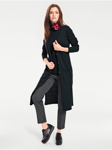 Heine Long-Strickjacke in schwarz