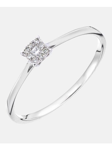 Diamant L'éternel Ring aus 375 Weißgold mit 0.07 Karat Diamant