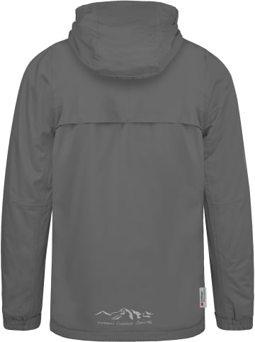 Normani Outdoor Sports Kinder Regenjacke ungefüttert mit Reflektoren in Grau