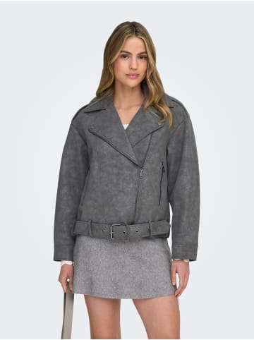 ONLY Kunstlederjacke in Magnet