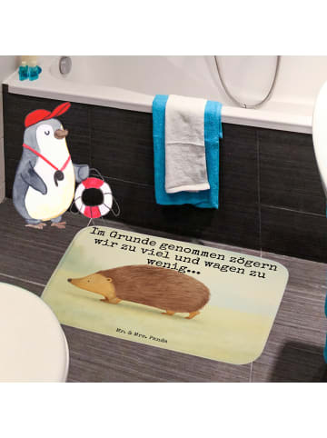 Mr. & Mrs. Panda duschmatten Igel Herzen Design mit Spruch in Weiß