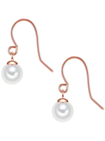 Glanzstücke München Ohrhänger Sterling Silber Süßwasser-Zuchtperle in roségold