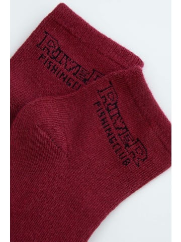 Coccodrillo Socken in dunkelrot