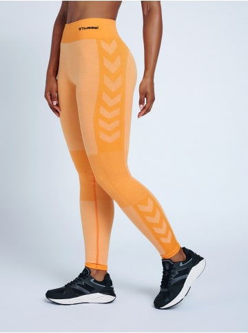 Hummel Leggings Hmlclea Damen in BLAZING ORANGE/CARROT CURL MELANGE