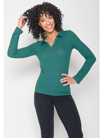 GreenBomb Longsleeve Basic in Dschungel Grün