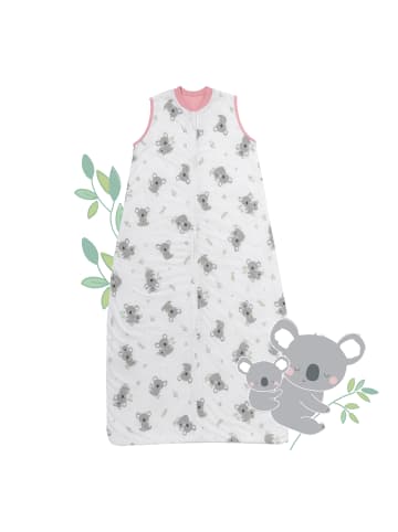 Schlummersack Babyschlafsack, 1.0 TOG in Rosa-Weiß