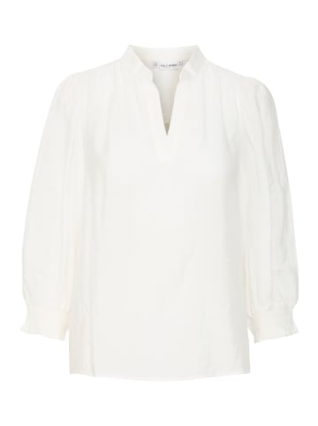 PULZ Jeans PZMIRA Blouse Feminine Silhouette in Cloud Dancer