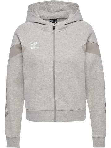 Hummel Hummel Reißverschluss Kapuzenpullover Raglanärmel Hmltravel Damen in LIGHT GREY MELANGE