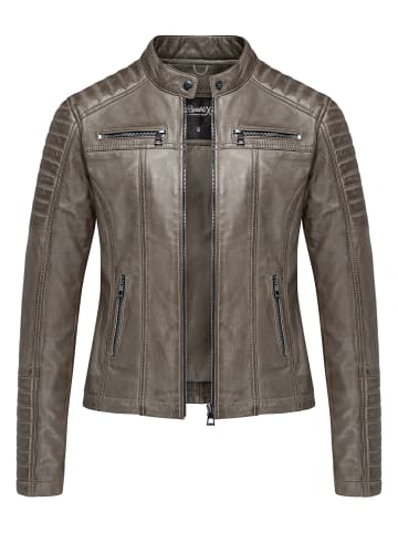 REPUBLIX Lederjacke SKYE in Grau