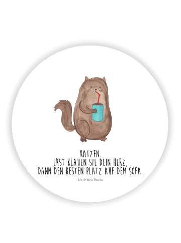 Mr. & Mrs. Panda Kühlschrankmagnet Katze Dose mit Spruch in Weiß